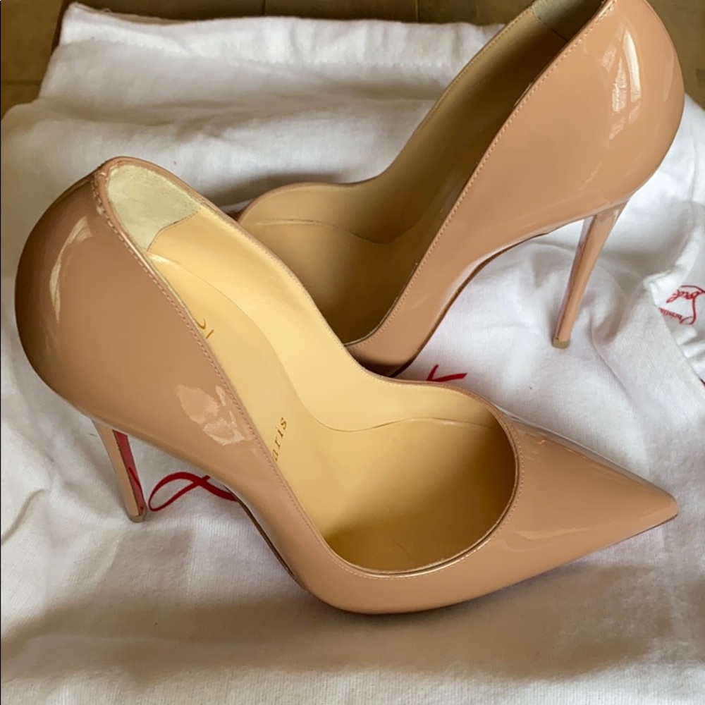 BRAND NEW Christian Louboutin So Kate 120 Nude